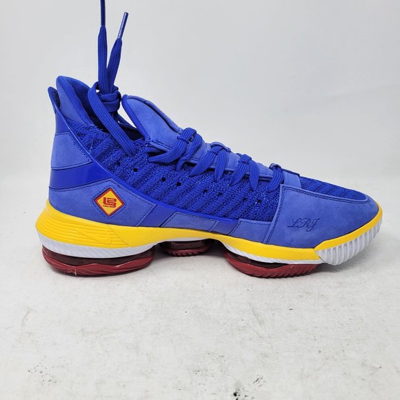 Nike Lebron XVI 16 SB SuperBron Racer Blue Varsity Red Maize White CD245… - Picture 3 of 16